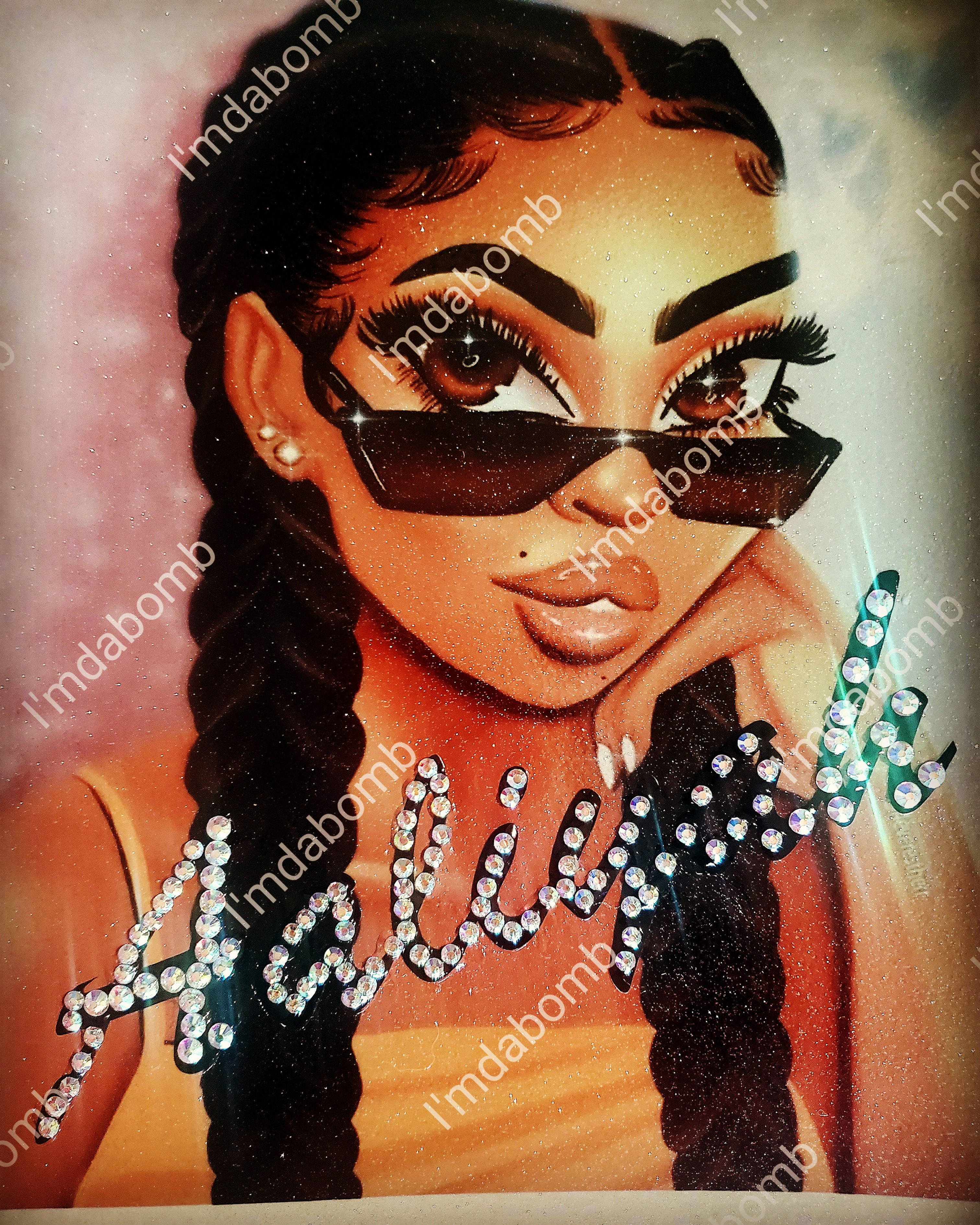 Custom notebook with name and bling 