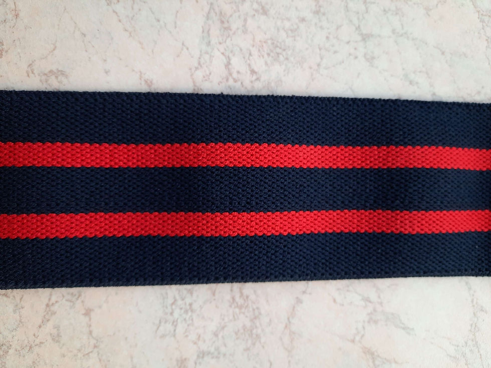 Miniatura: E60/80 mm rigato 5019 metri 30 - nastro elastico cotoniero rigato