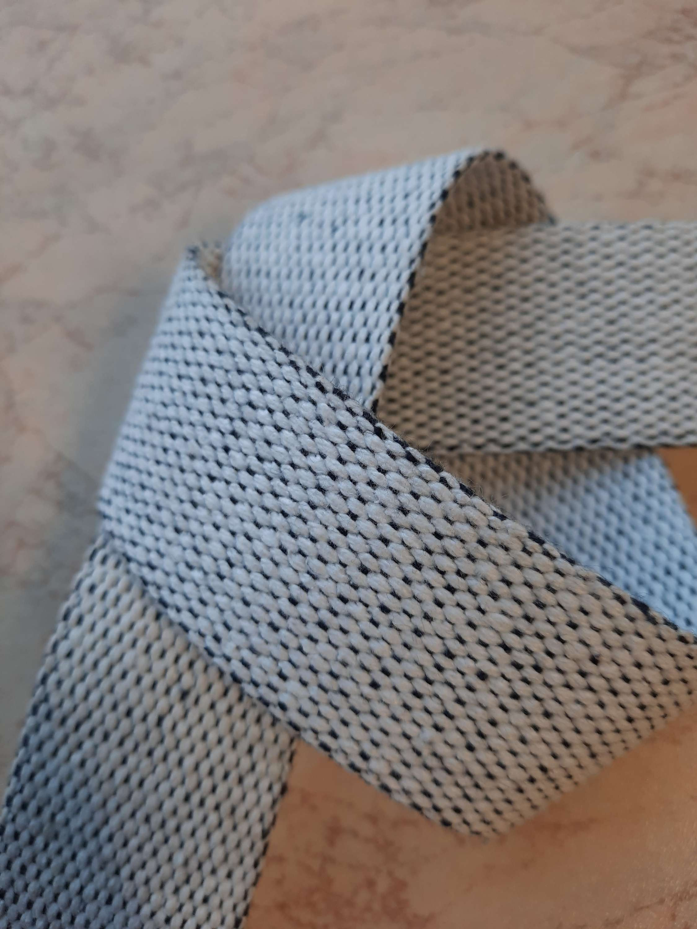 WRE070/40mm col SALE E PEPE metri 50 - nastro rigido cotoniero