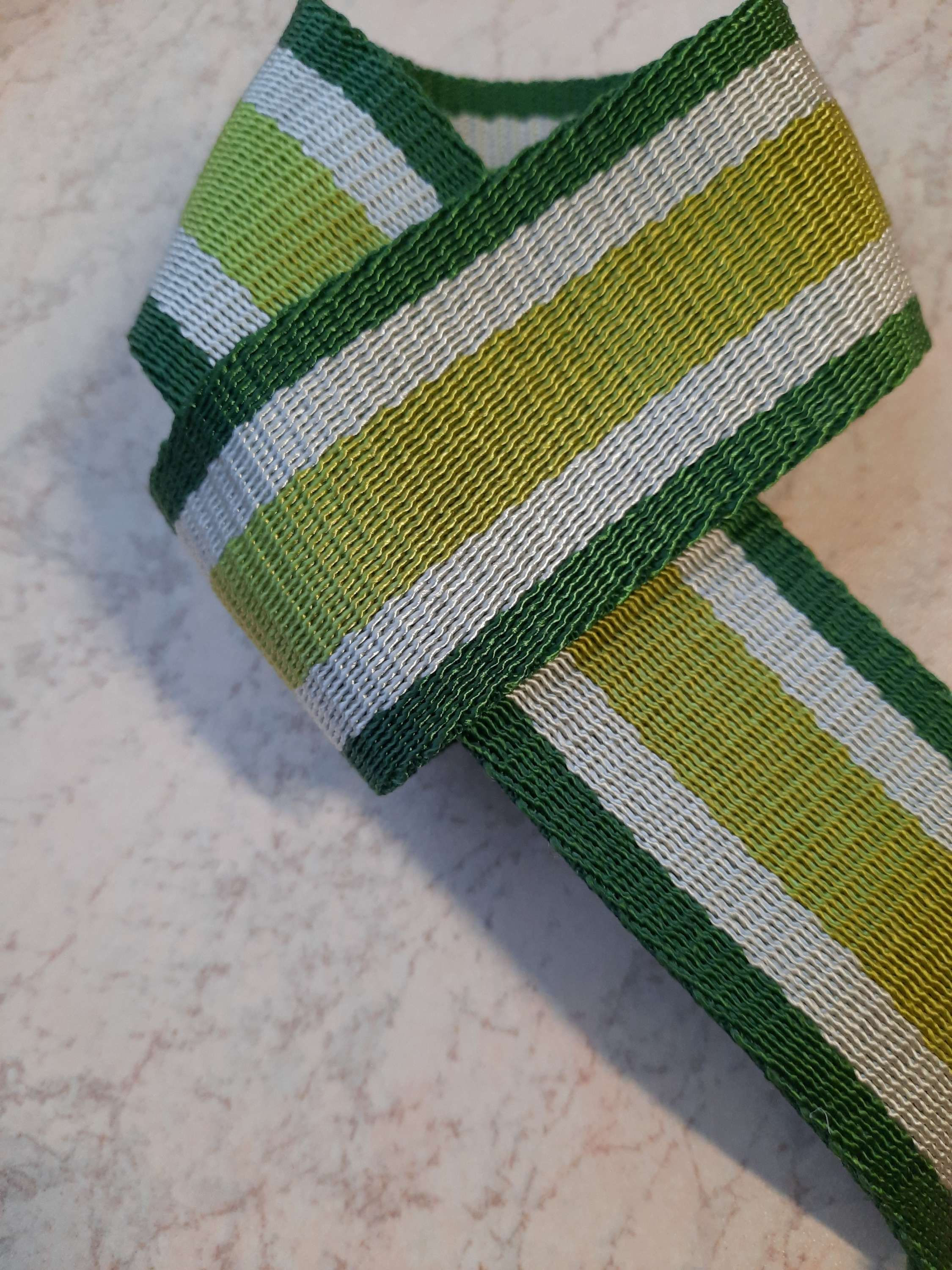 N450/45 mm col 493183 metri 25 - nastro rigido rigato in nylon