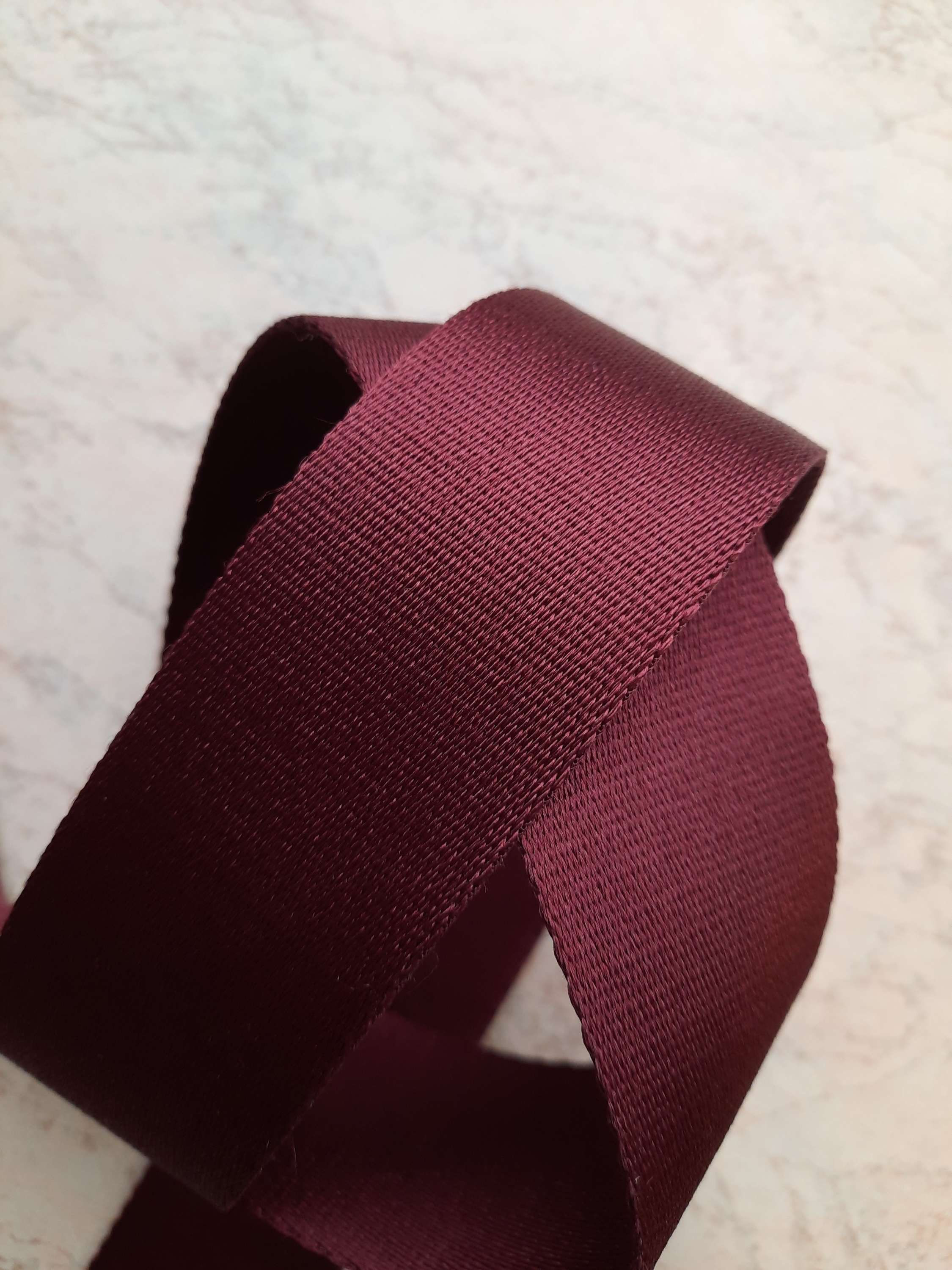 PT111/40 mm col BORDO metri 50 - nastro rigido poliestere