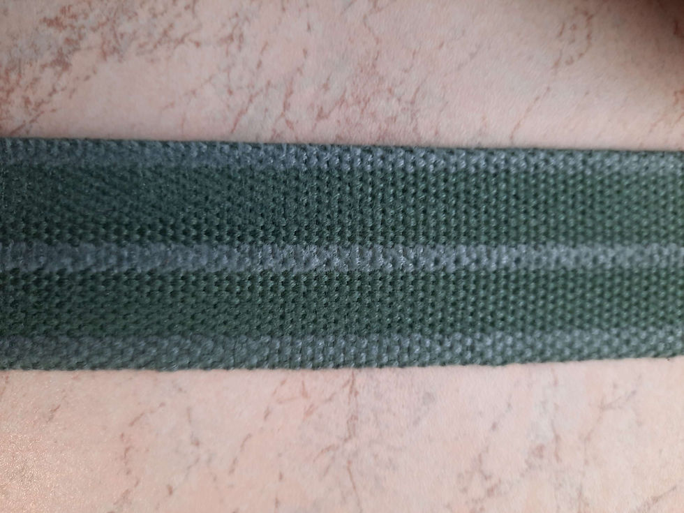 Thumbnail: GD202/40 mm col VERDE metri 50 - nastro rigato a tre coste garzato