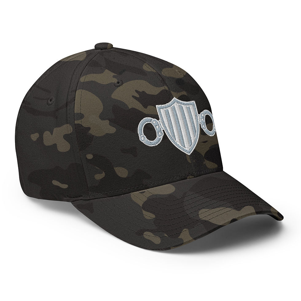 Thumbnail: Master Correction Officer White/Silver Embroidered logo Twill Cap