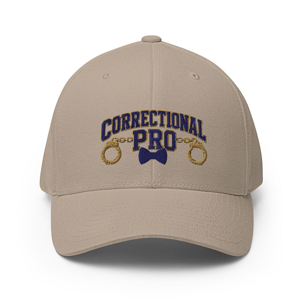 Thumbnail: Correctional Pro logo Navy/Gold Embroidered USA Twill Cap