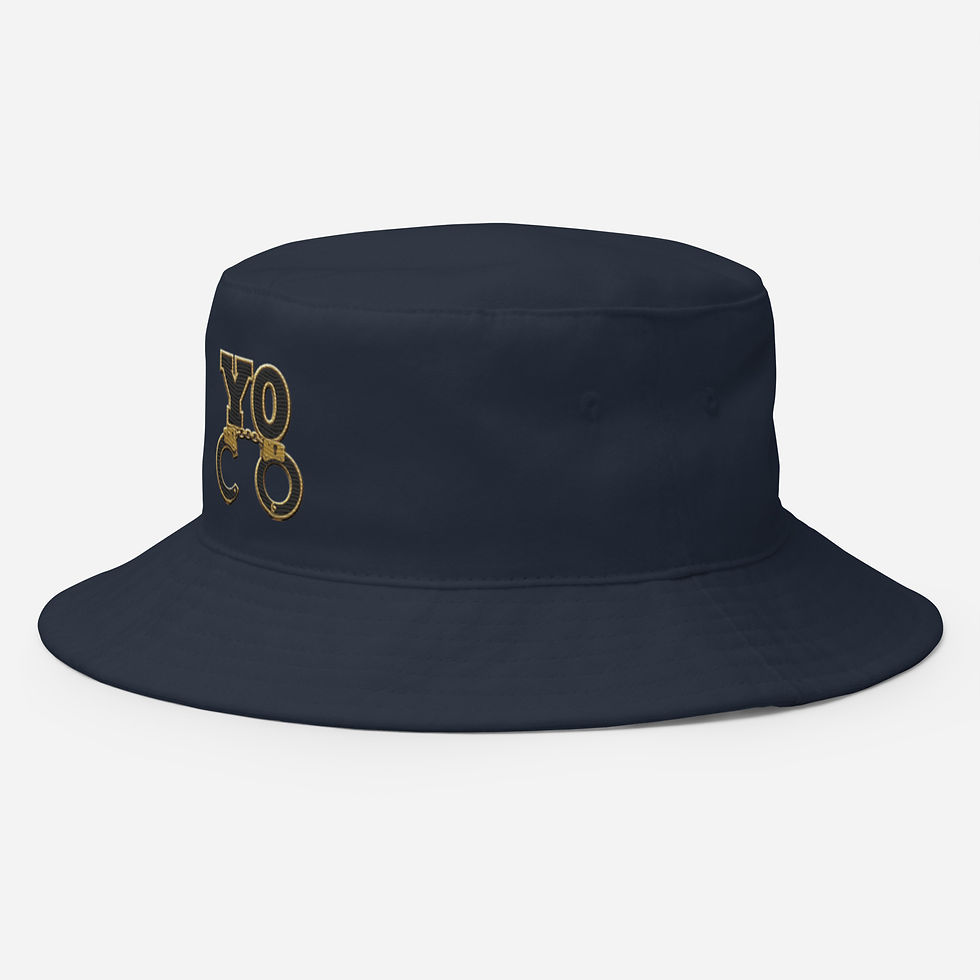 Thumbnail: YO C/O Black/Gold Embroidered Logo Bucket Hat