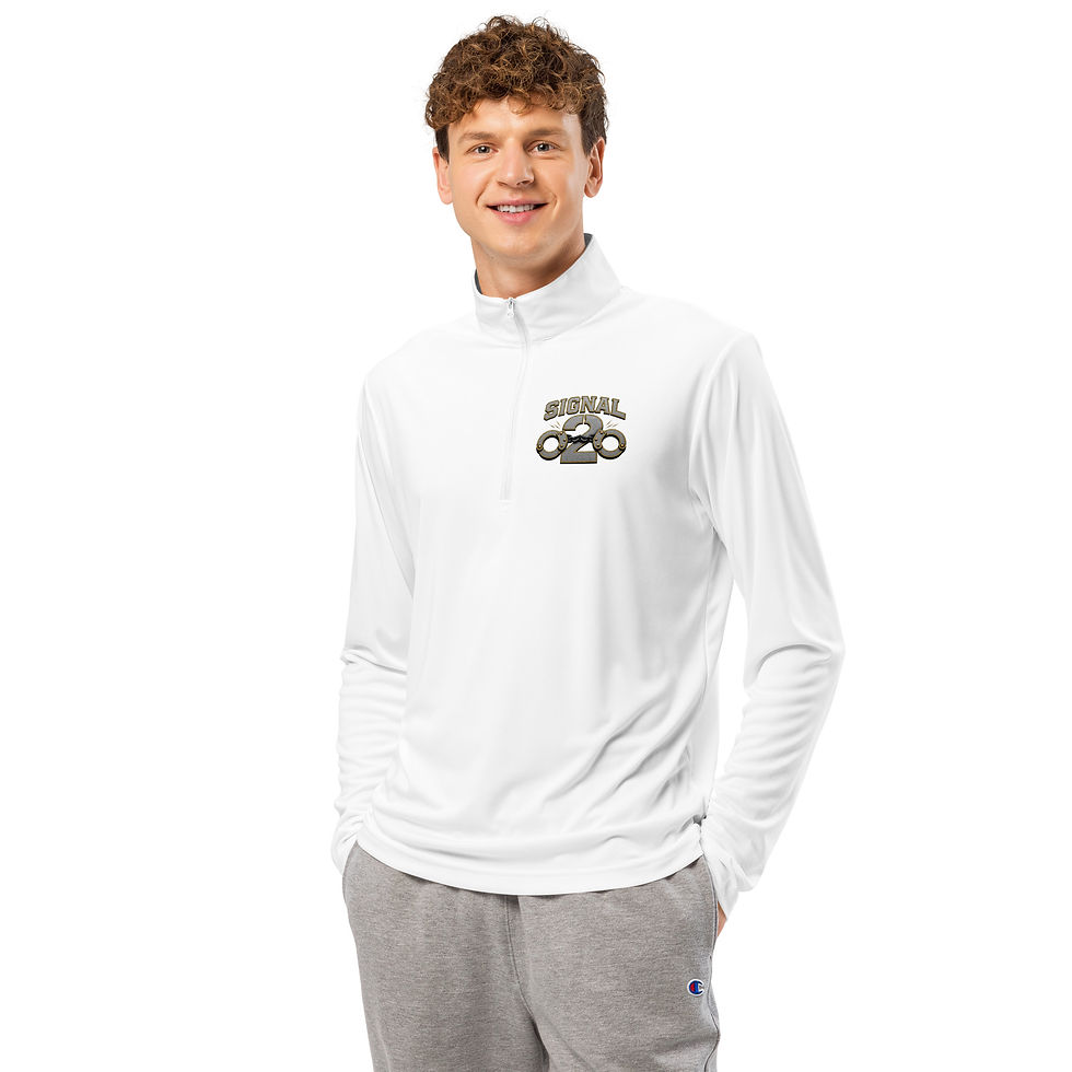 Thumbnail: Correctional Apparel Signal 2 Gun metal Gold quarter-zip pullover