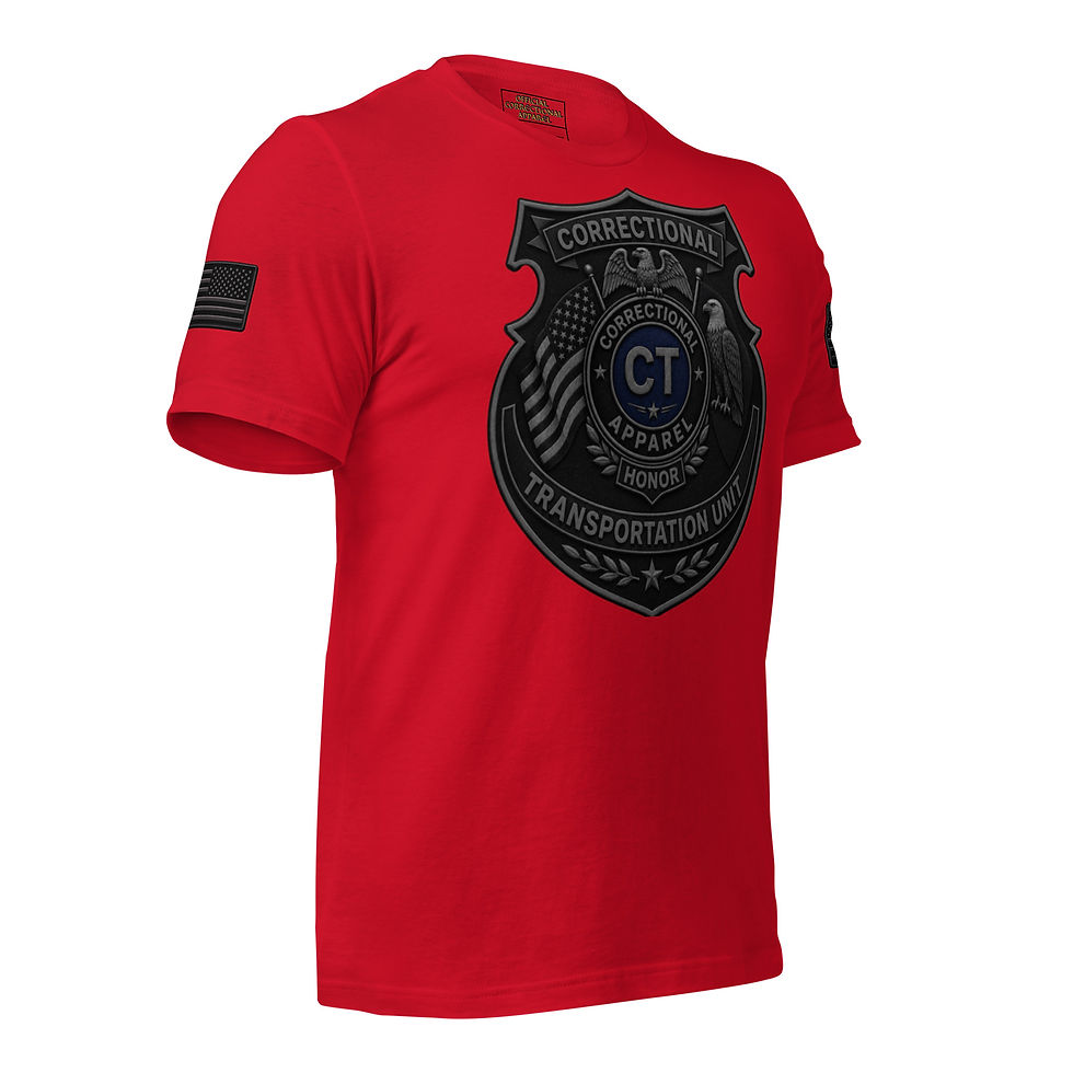 Thumbnail: Correctional Apparel CTU CTU Blue Stealth logo Flag Unisex T-Shirt