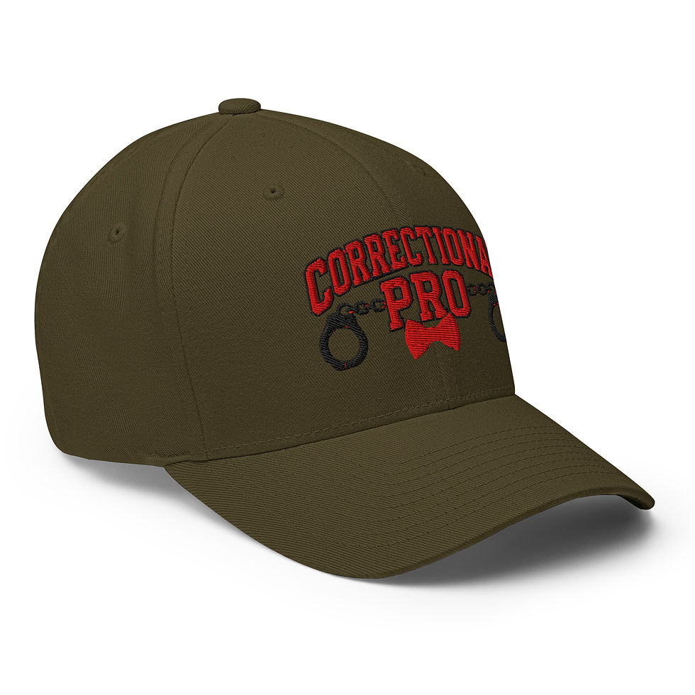 Thumbnail: Correctional Pro Logo Red/Black Embroidered Twill Cap
