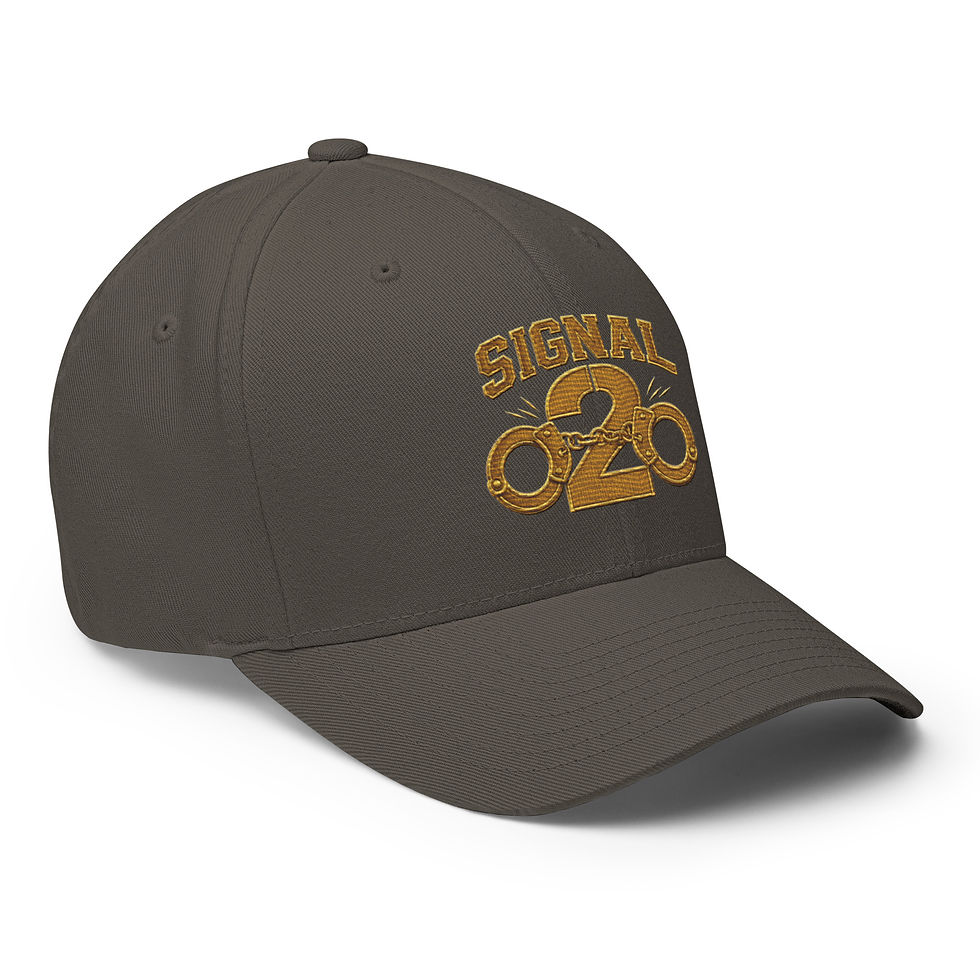 Thumbnail: Signal 2 Twill Cap – Royal Gold (Logo · Embroidered)