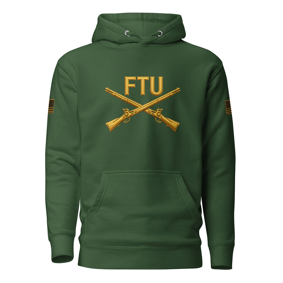 Thumbnail: Correctional Apparel FTU FTU Gold Logo Flag Unisex Hoodie