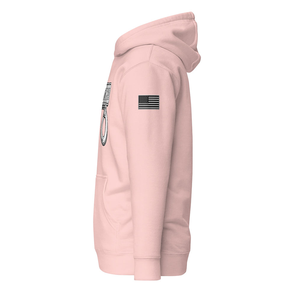 Thumbnail: YO C/O Retired Chalk/Incognito logo Flag Unisex Hoodie