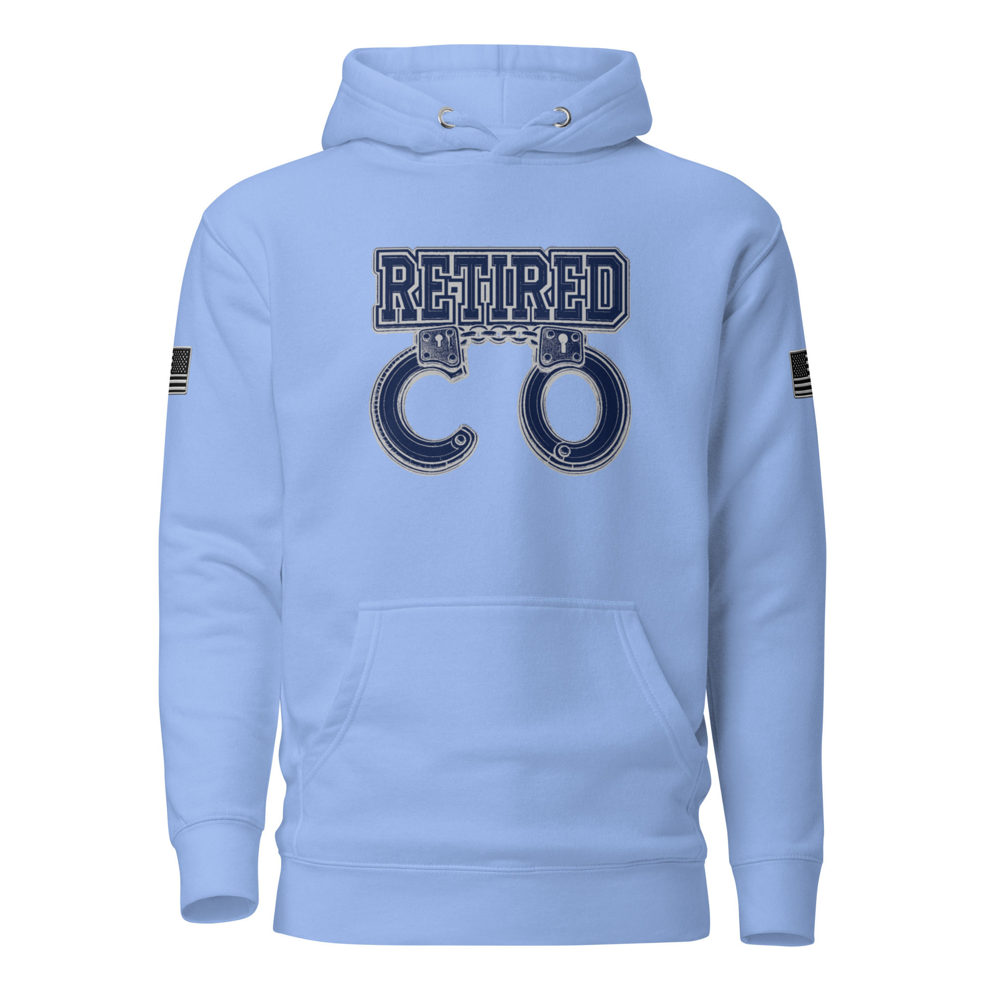 YO C/O Retired Navy/Silver logo Flag Unisex Hoodie