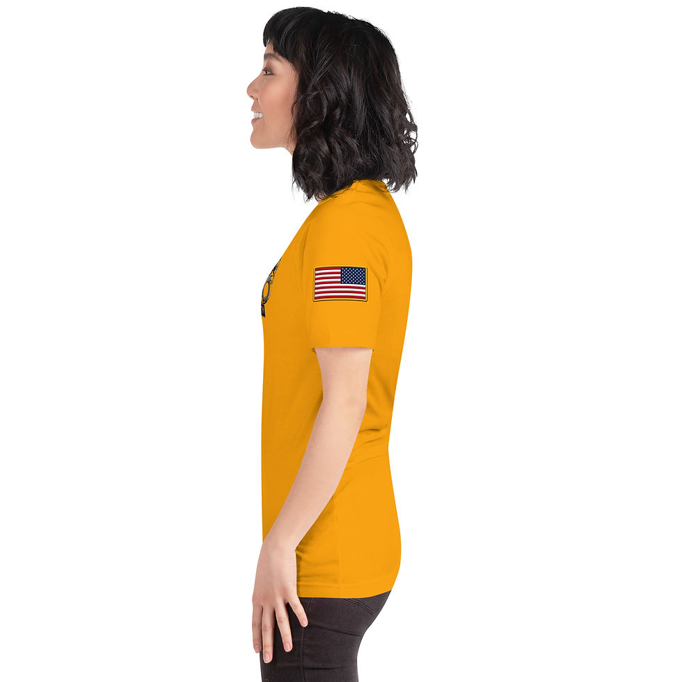 Thumbnail: Correctional Pro logo Navy/Gold Unisex t-shirt