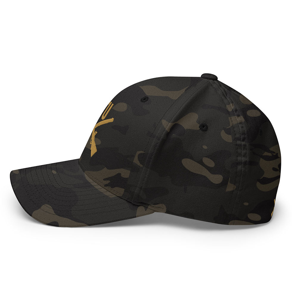 Thumbnail: Correctional Apparel FTU Twin Logo Gold Embroidered Twill Cap