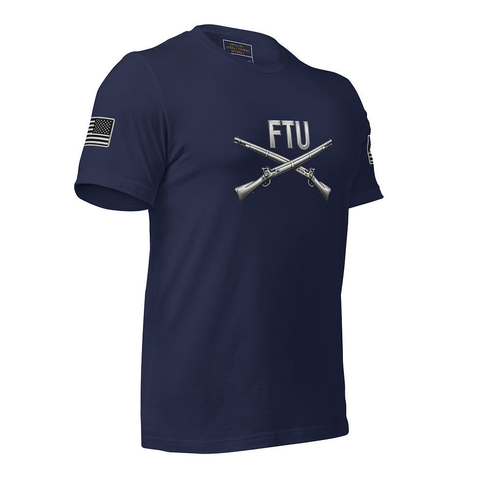 Thumbnail: Correctional Apparel FTU Silver FTU logo Flag Unisex T-Shirt