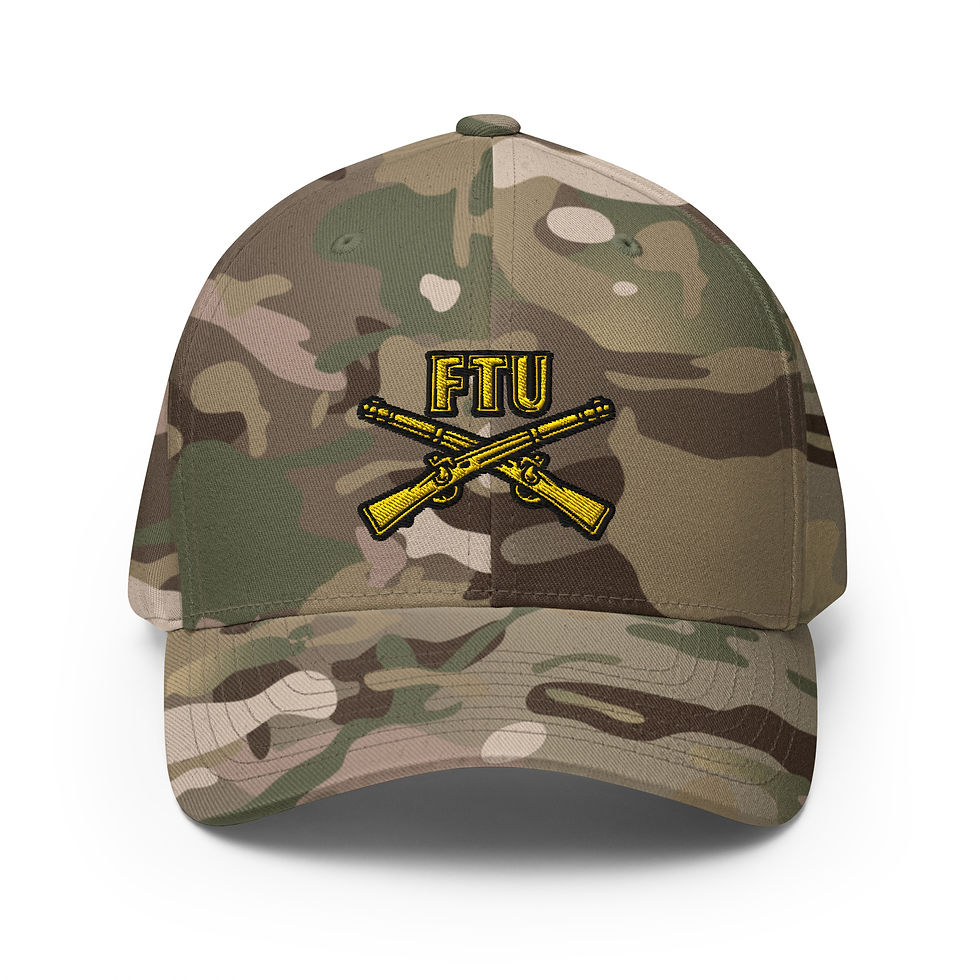 Thumbnail: Correctional Apparel FTU Logo Gold/Black Embroidered Twill Cap