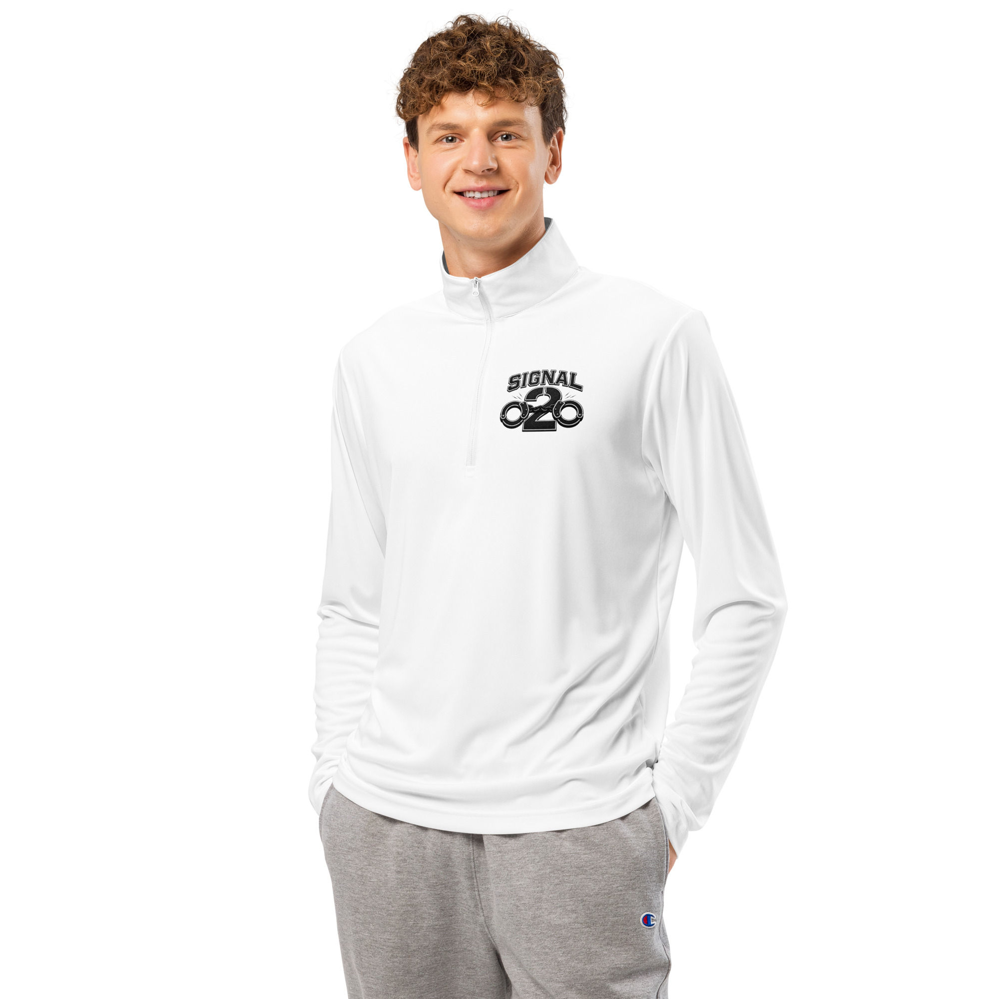 Correctional Apparel Signal 2 Reverse Incognito quarter-zip pullover