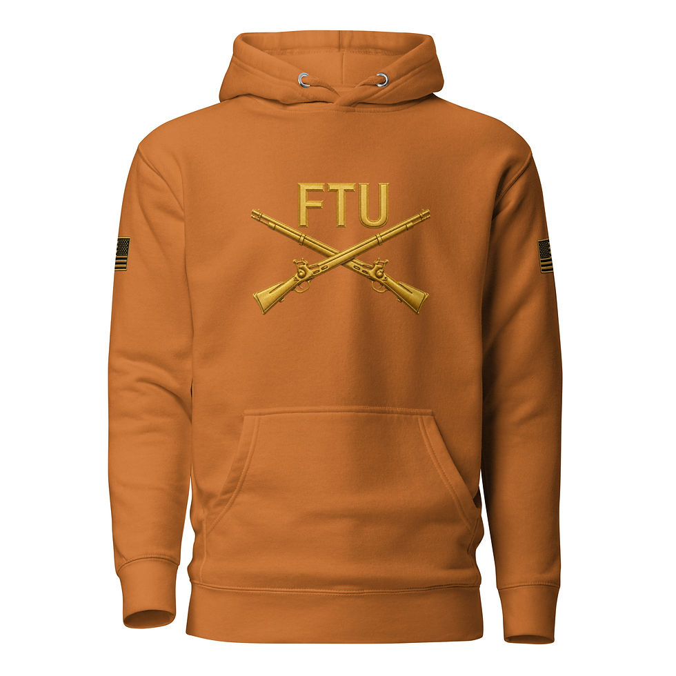 Thumbnail: Correctional Apparel FTU FTU Gold Logo Flag Unisex Hoodie