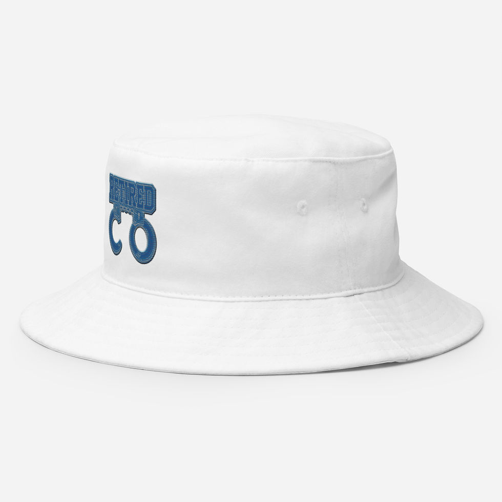 Thumbnail: YO C/O Retired C/O Royal/Silver embroidered logo Bucket Hat