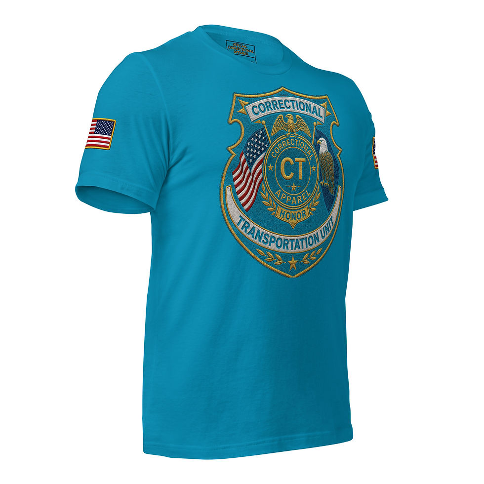 Thumbnail: Correctional Apparel CTU CTU Clear logo Flag Unisex T-Shirt