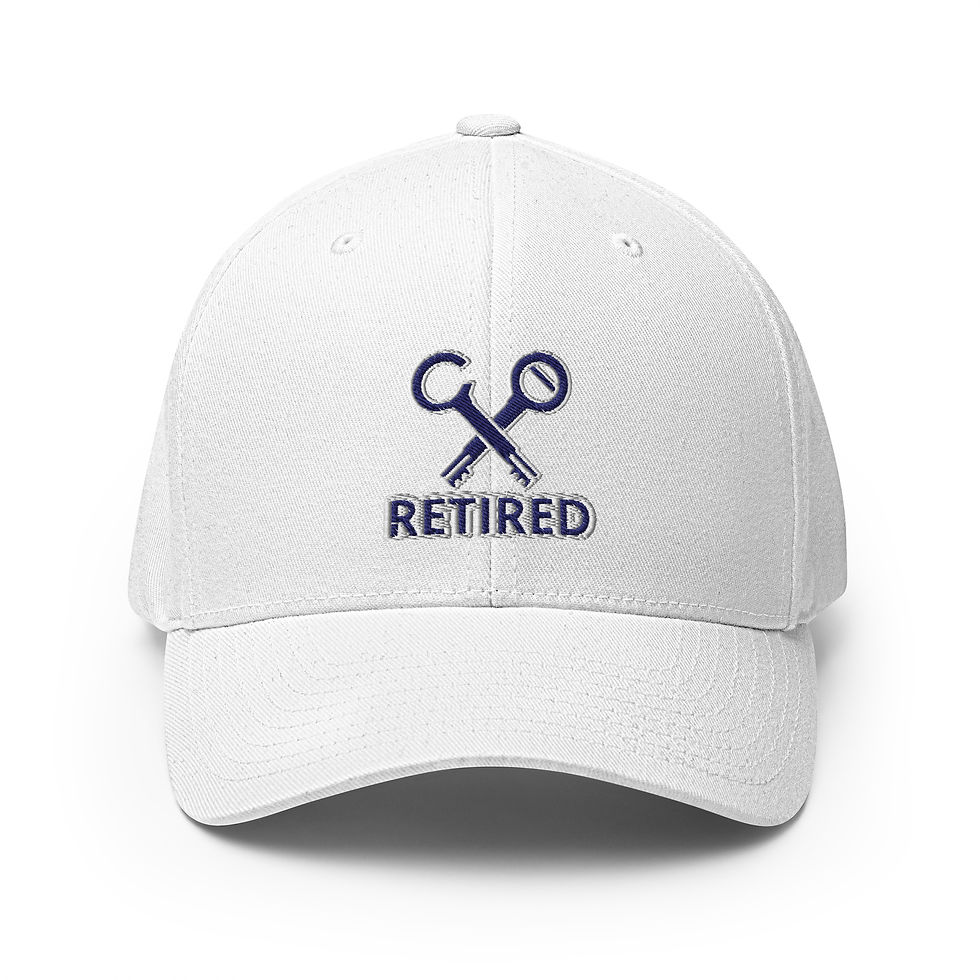 Thumbnail: C/O Retired Off duty cap Navy/White