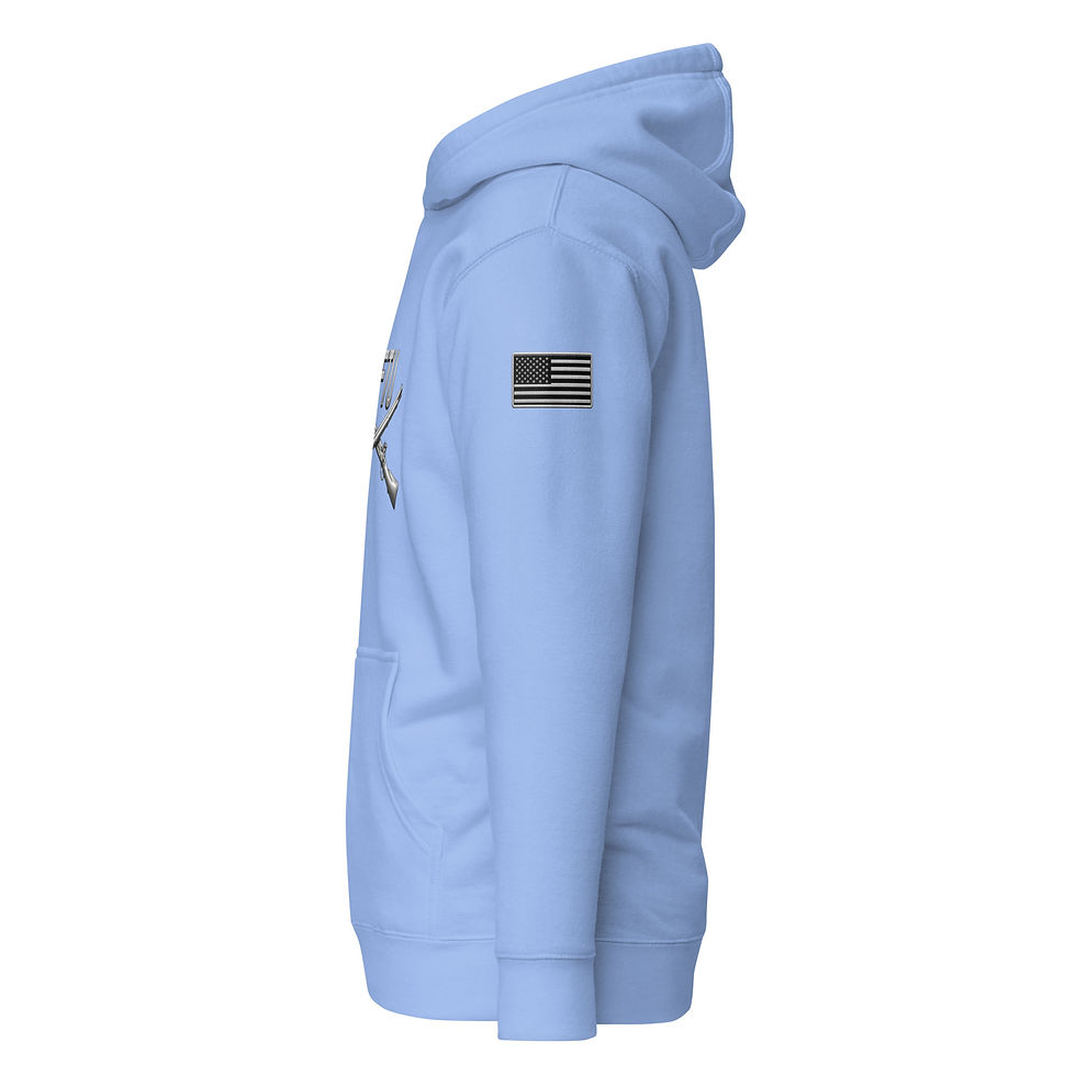 Thumbnail: Correctional Apparel FTU FTU Silver Incognito Logo Flag Unisex Hoodie