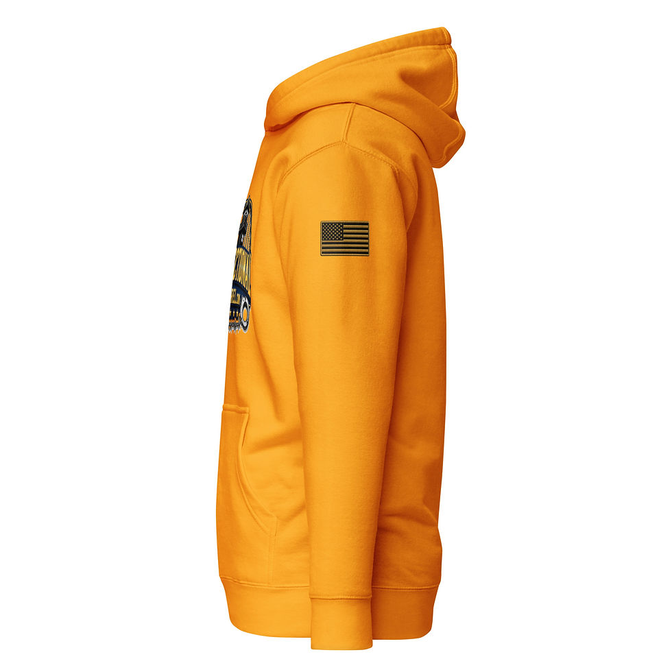 Thumbnail: Correctional Apparel logo Gold Flag Unisex Hoodie