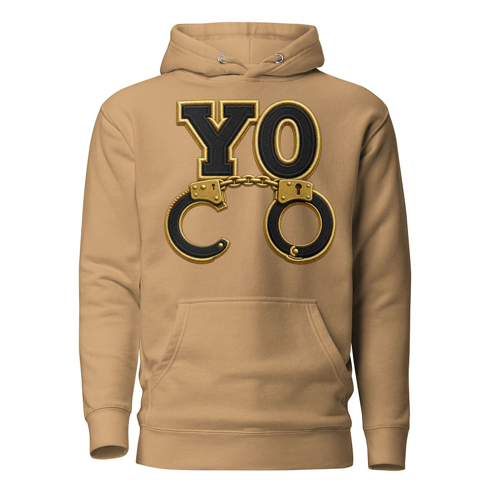 Thumbnail: YO C/O Black & Gold Logo Correctional Officer Hoodie