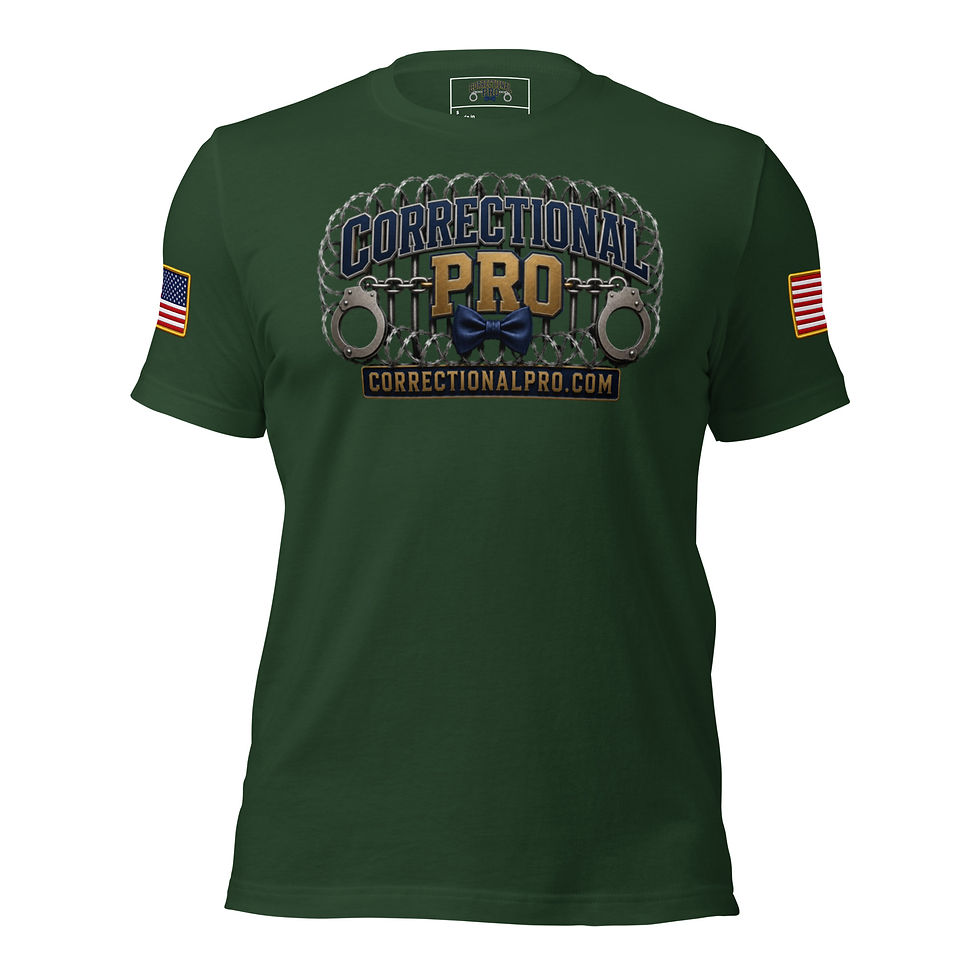 Thumbnail: Correctional Pro Gold logo Unisex t-shirt