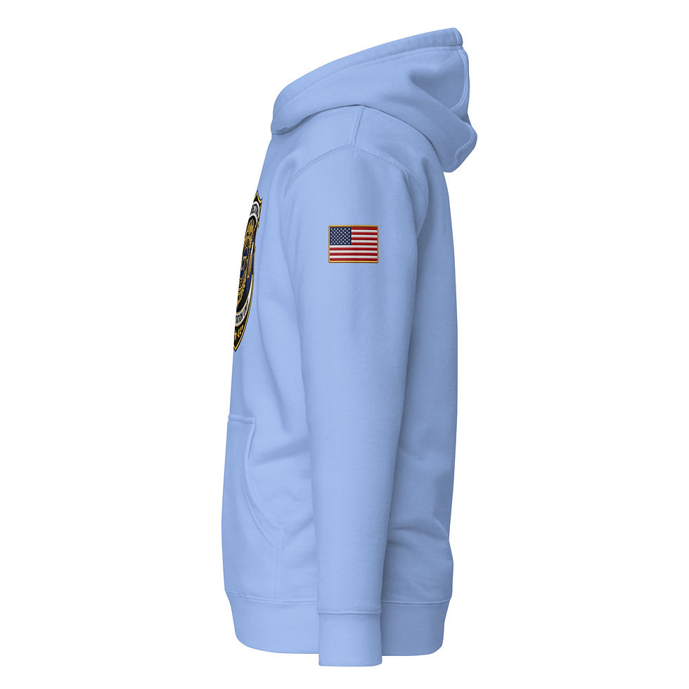 Thumbnail: Correctional Apparel CTU Blue logo Flag Unisex Hoodie