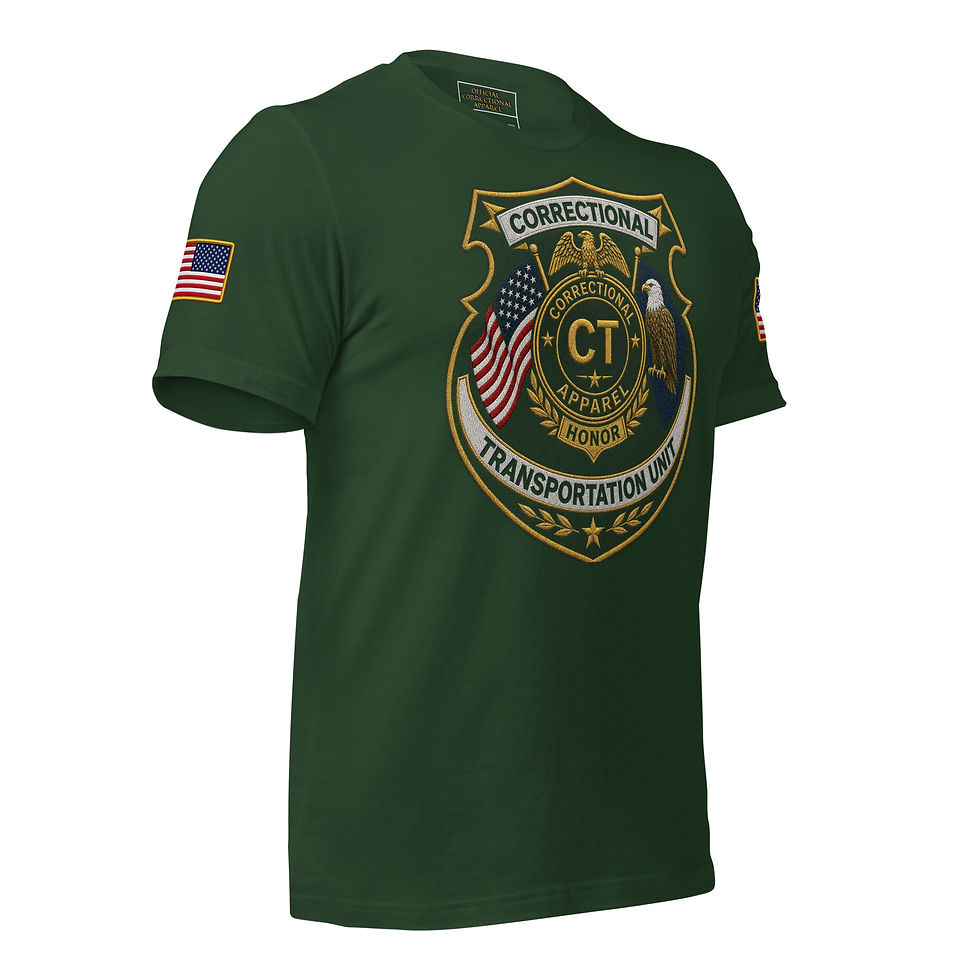 Thumbnail: Correctional Apparel CTU CTU Clear logo Flag Unisex T-Shirt