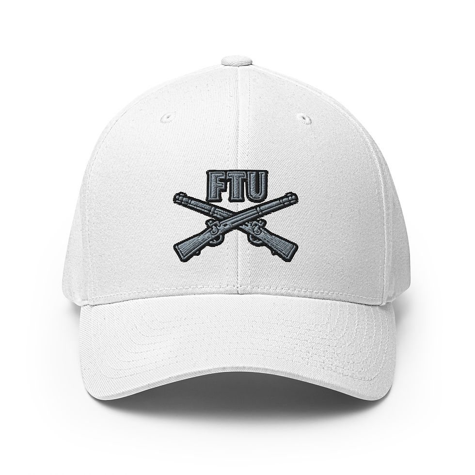 Thumbnail: Correctional Apparel FTU Logo Silver/Black Embroidered Twill Cap