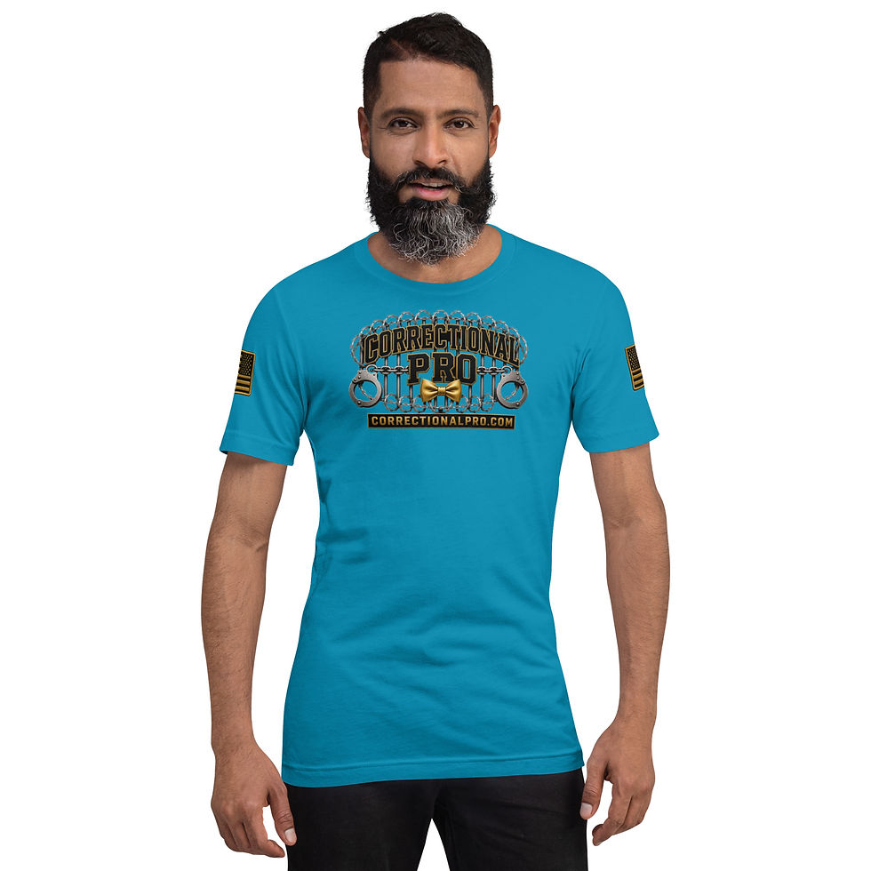Thumbnail: Correctional Pro logo Gold Unisex t-shirt
