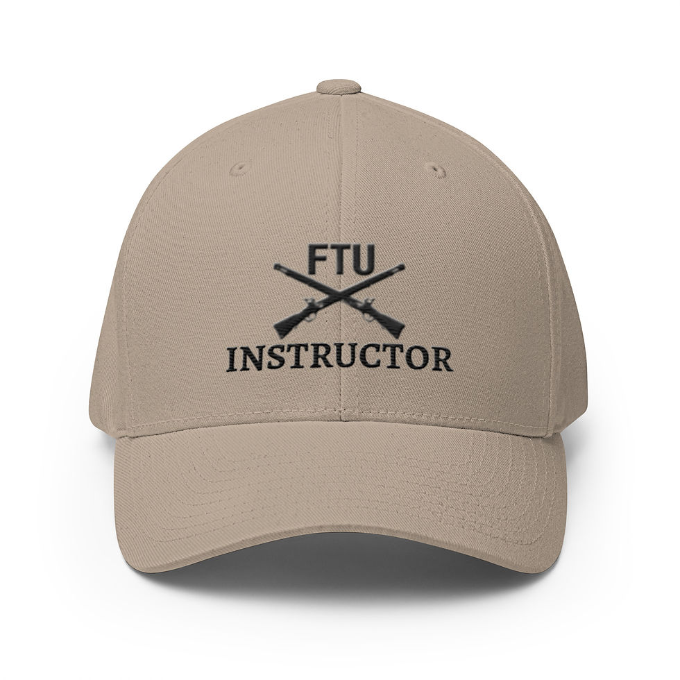 Thumbnail: Correctional Apparel FTU Logo Instructor Stealth Embroidered Twill Cap