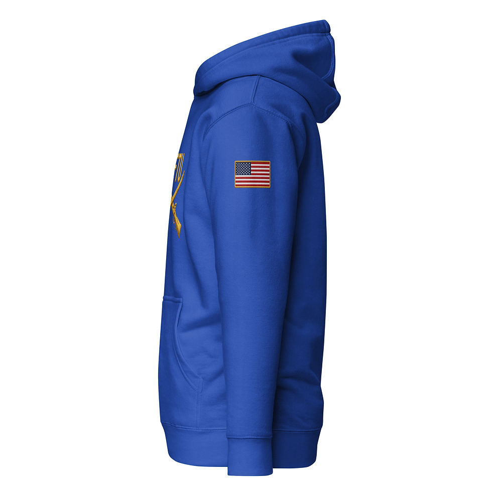 Thumbnail: Correctional Apparel FTU FTU Gold Logo USA Flag Unisex Hoodie