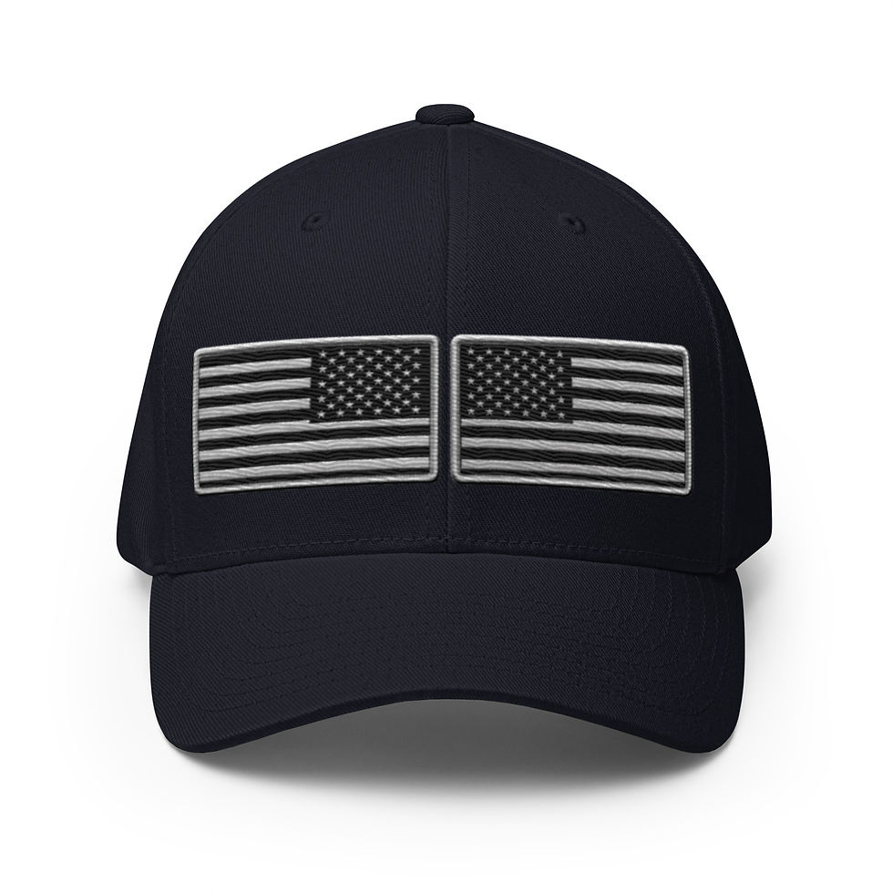 Thumbnail: Correctional Apparel American Incognito Embroidered US Flag Twill Cap