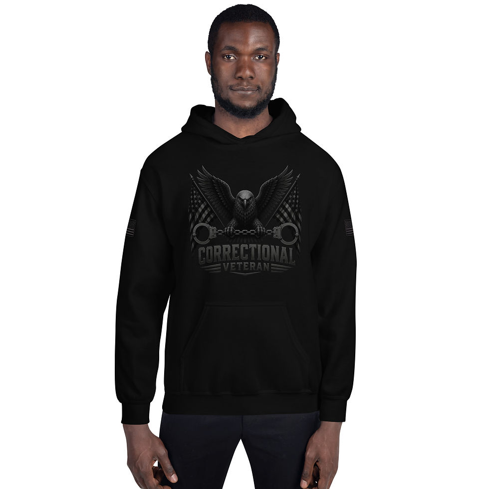 Thumbnail: Stealth Correctional Pro Veteran All American Unisex Hoodie