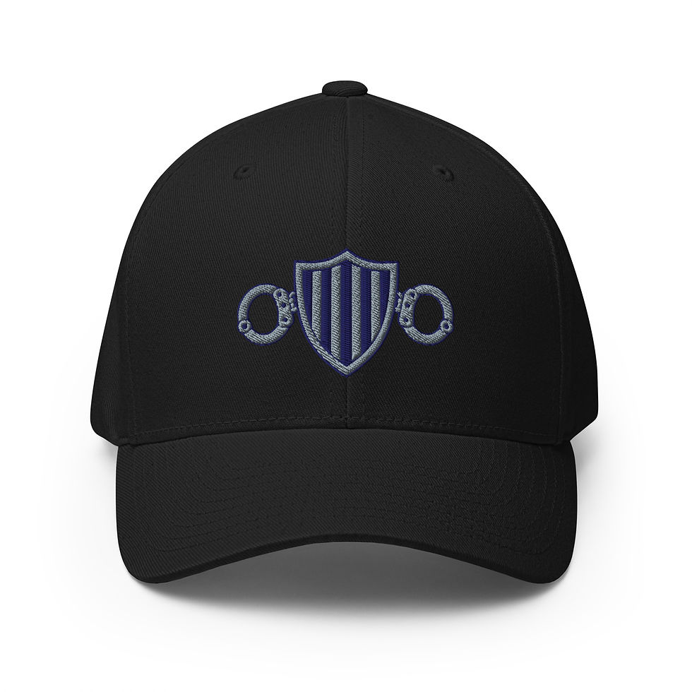 Thumbnail: Master Correction Officer Navy/Silver Embroidered logo Twill Cap