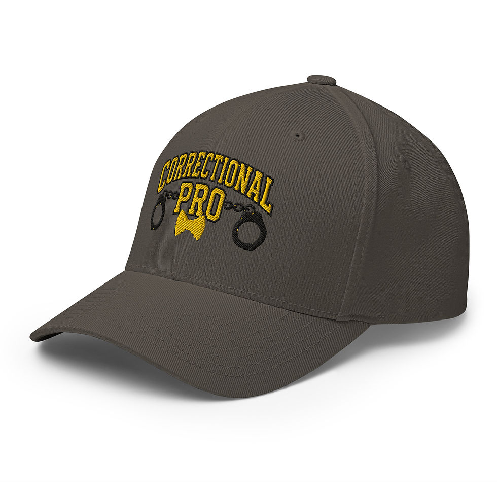 Thumbnail: Correctional Pro Logo Yellow/Black Embroidered Twill Cap