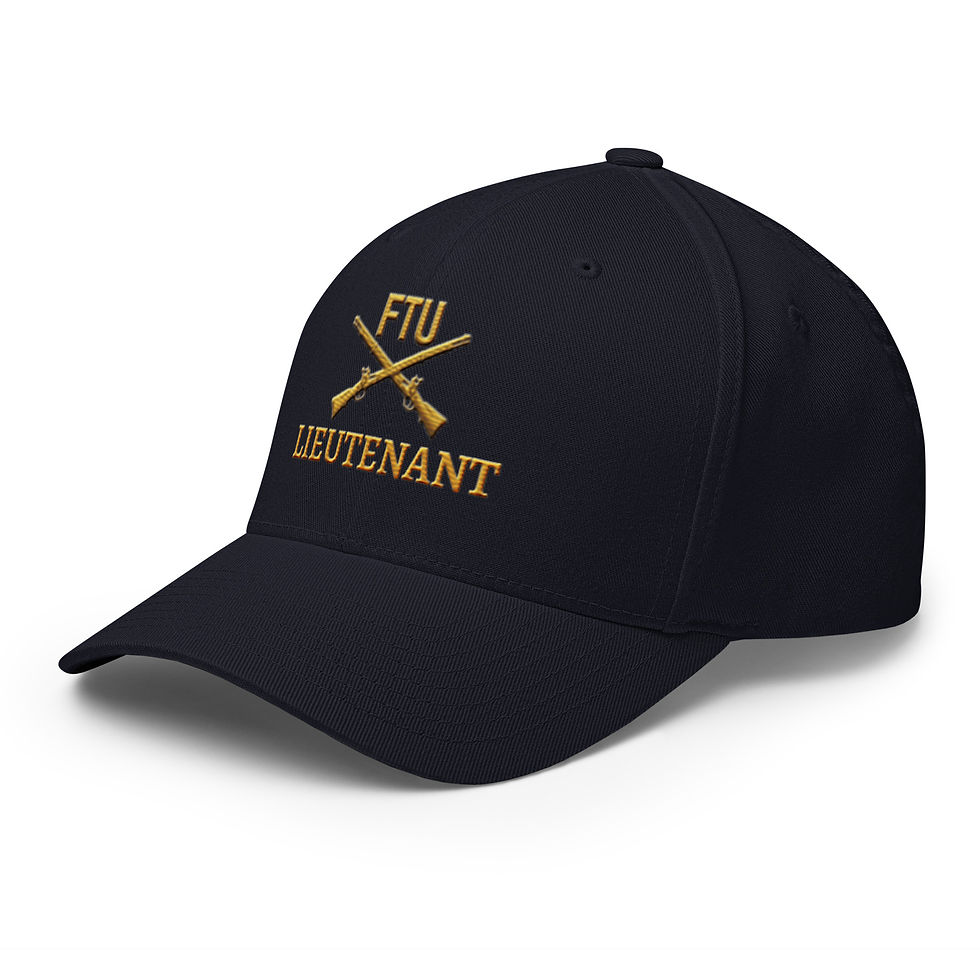 Thumbnail: Correctional Apparel FTU Logo Lieutenant Gold Embroidered Twill Cap