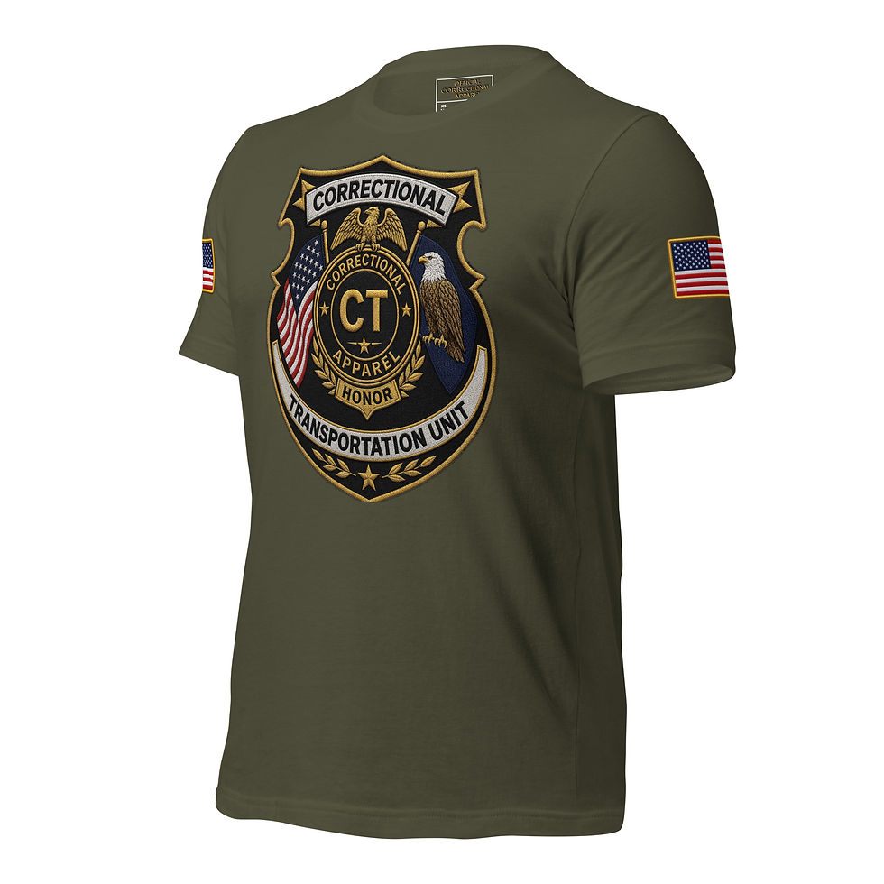 Thumbnail: Correctional Apparel CTU CTU logo Flag Unisex T-Shirt