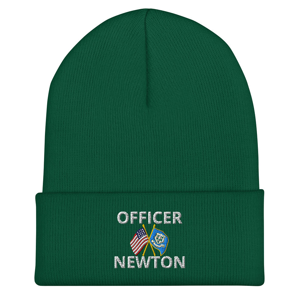 Thumbnail: Personalized CT DOC Officer Cuffed Beanie