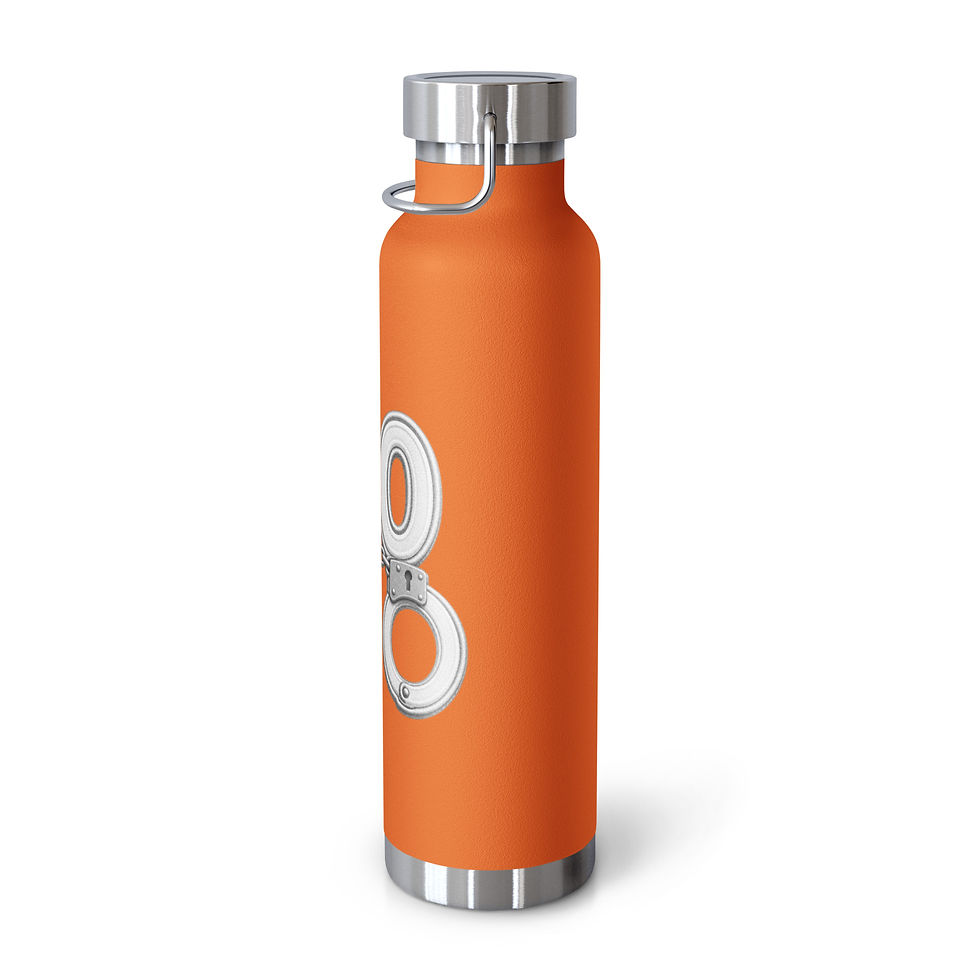 Thumbnail: YO C/O White/Silver logo Copper Vacuum Insulated Bottle