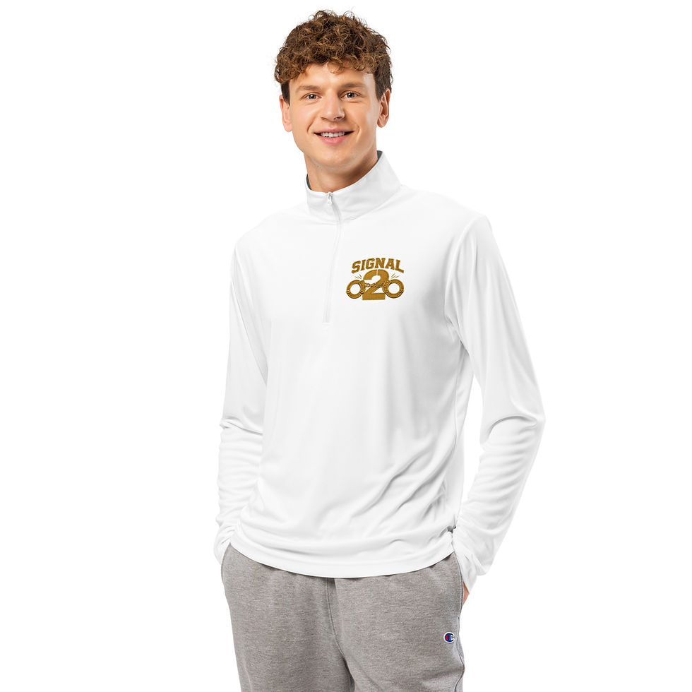 Thumbnail: Correctional Apparel Signal 2 Royal Gold quarter-zip pullover