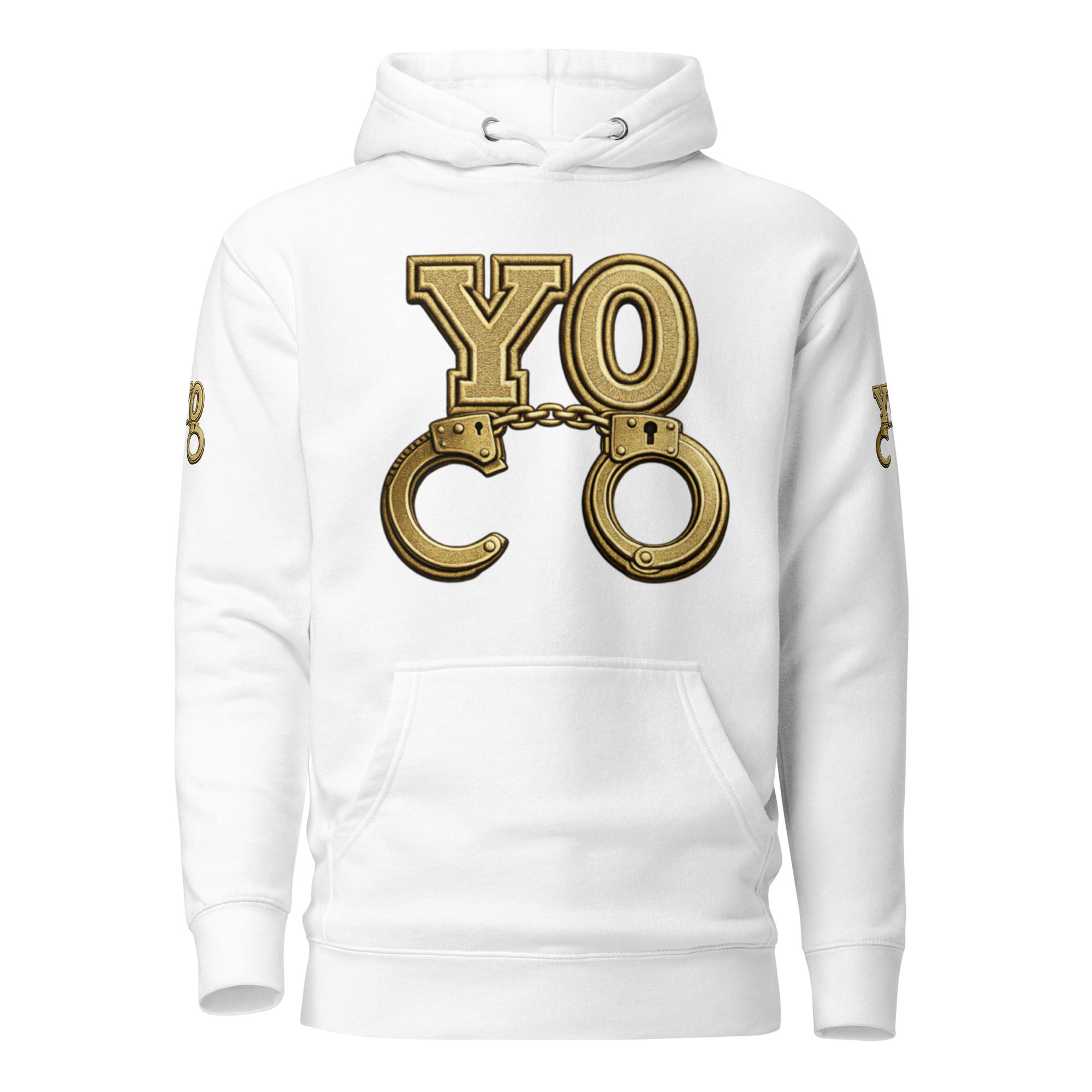 YO C/O Gold Logo dtf Unisex Premium Hoodie