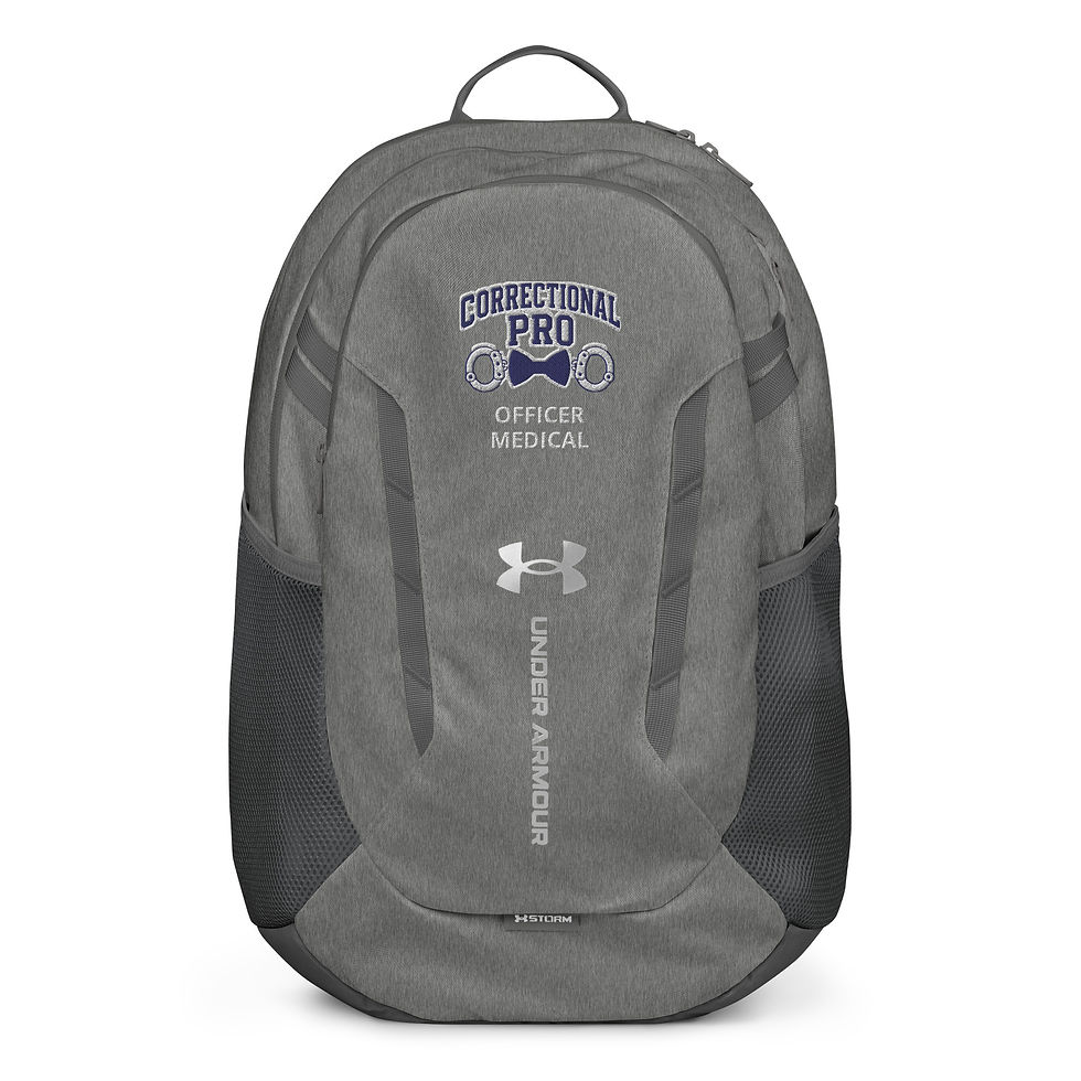 Thumbnail: Personalized Correctional Pro Officer/Staff Embroidered Under Armour® Backpack
