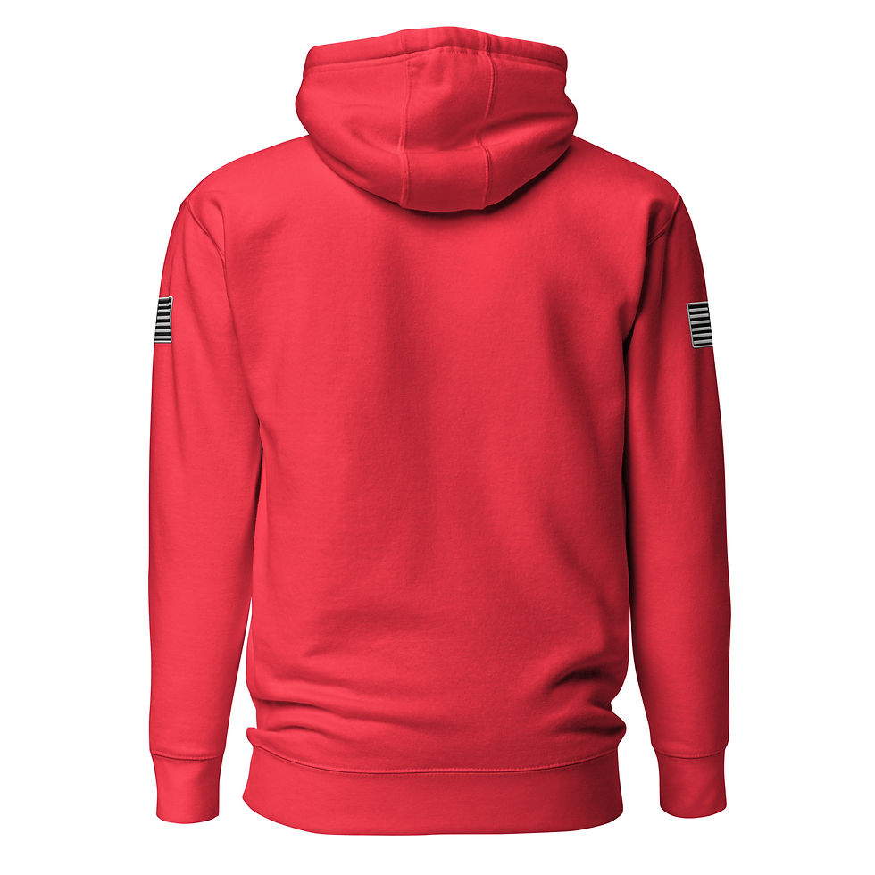 Thumbnail: YO C/O Retired Shady Incognito logo Flag Unisex Hoodie