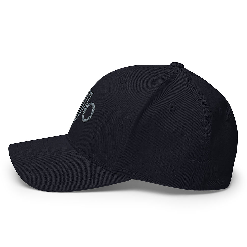 Thumbnail: Master Correction Officer Black/Silver Embroidered logo Twill Cap