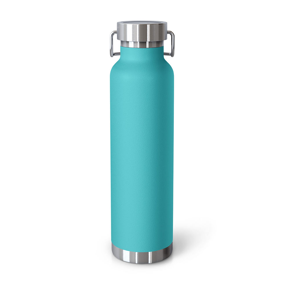 Thumbnail: YO C/O Black/Gold logo Copper Vacuum Insulated Bottle