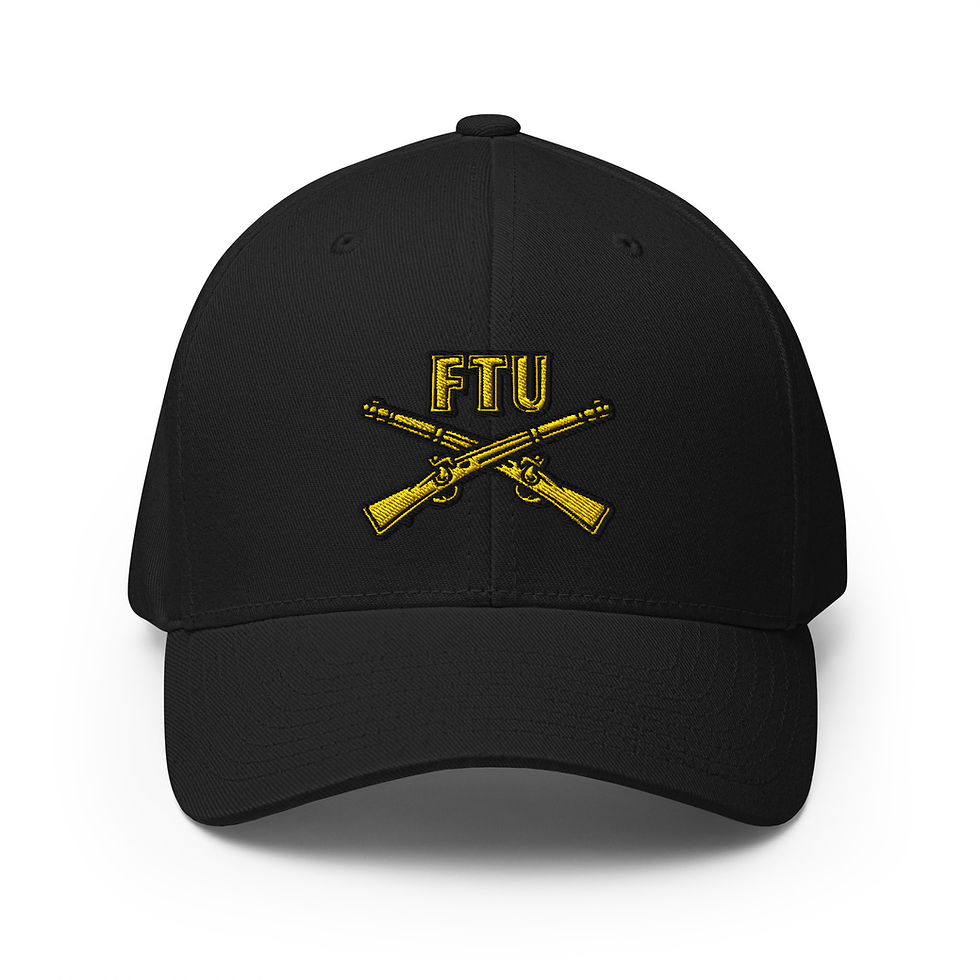 Thumbnail: Correctional Apparel FTU Logo Gold/Black Embroidered Twill Cap